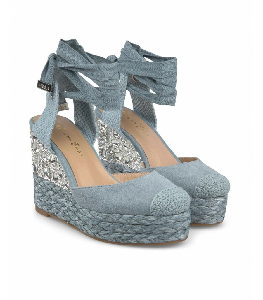 Alma En Pena Alma En Pena High Heel Wedges Arbeloa Azul Alma Pena