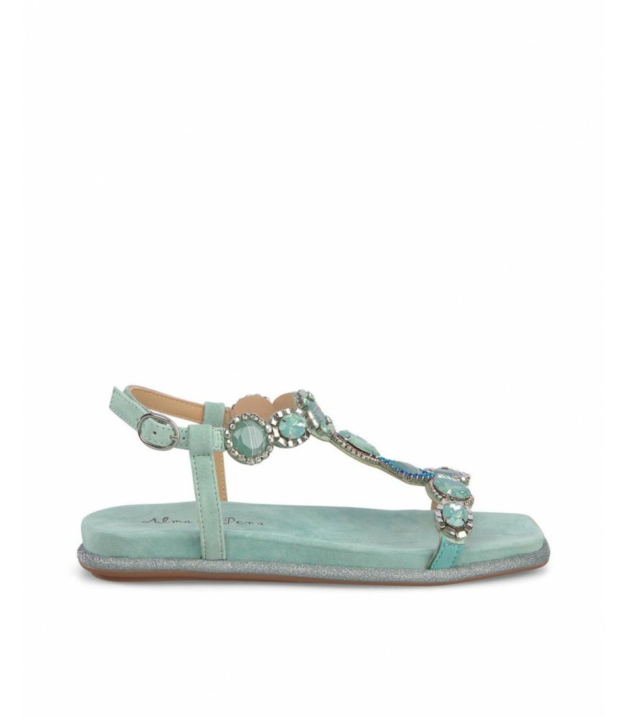 Alma En Pena Alma En Pena Flat Sandals | Aedo Verde · Alma-pena